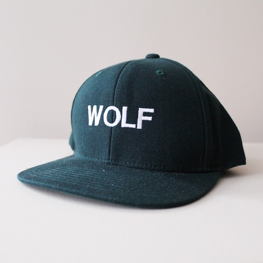 Emerald Green Kings of NY Wolf Snapback Flat Hat